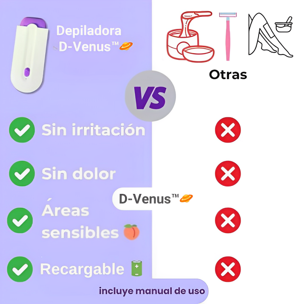 Depiladora Venus™ - Quita el vello de raiz y cuida tu pie