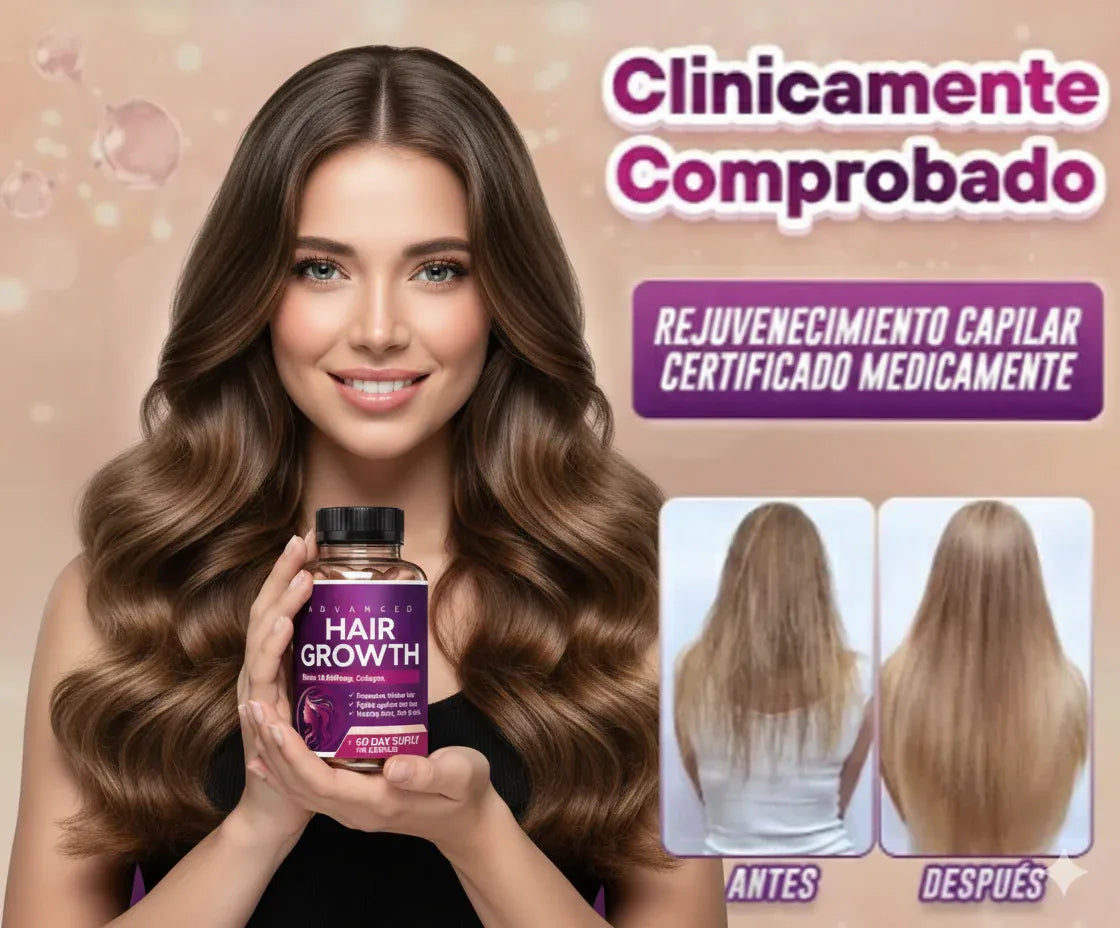 2x1 Hair Growth™ - Vitaminas para crecimiento y fortalecimiento del cabello