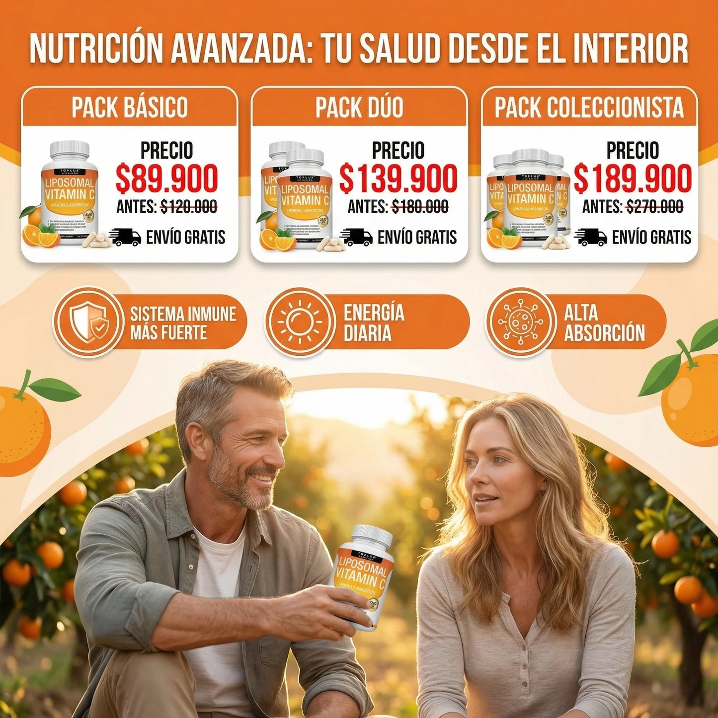 Vitamina C Liposomal Alta Absorción – Defensas Fuertes y Más Energía