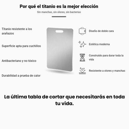 TitanCut™ Tabla de Acero Inoxidable Para Cortar