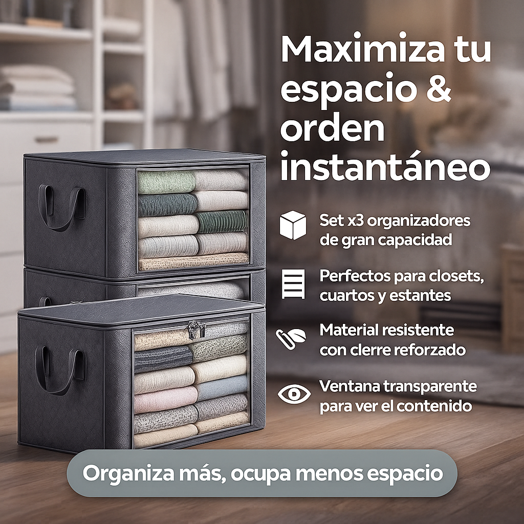SpaceTrio Organizer™ – Más Espacio, Menos Caos