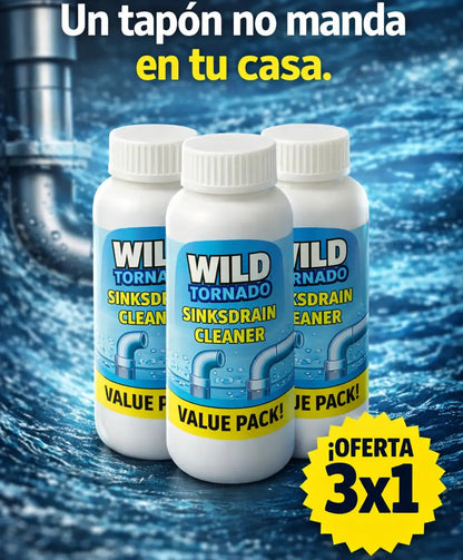 3x1 ¡Mega Promo! Súper Destapador de Cañerías Wild Tornado™ - Destapa absolutamente TODO