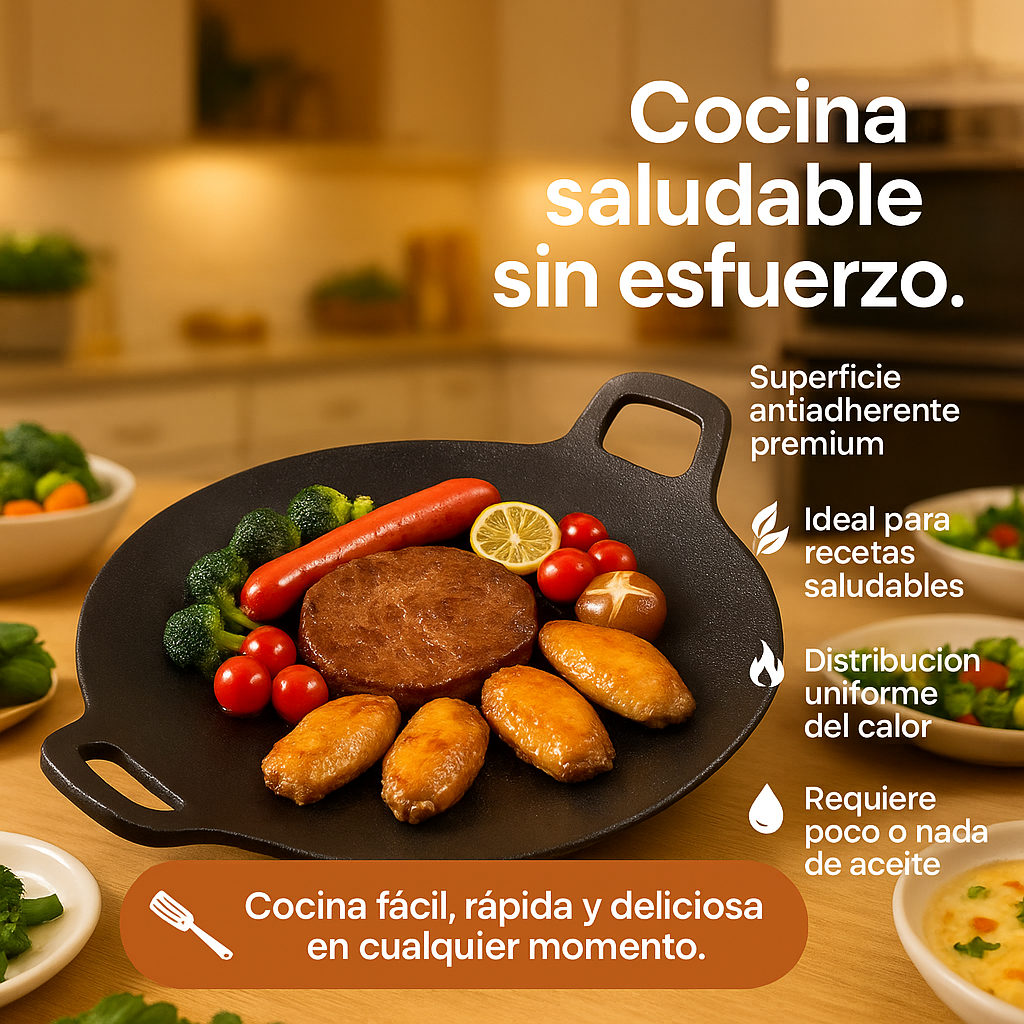 GrillMaster NonStick™ – Cocina Perfecta Sin Esfuerzo