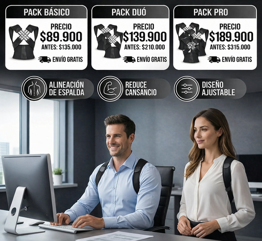 Corrector de Postura Ergonómico FlexBack – Reduce Dolor de Espalda