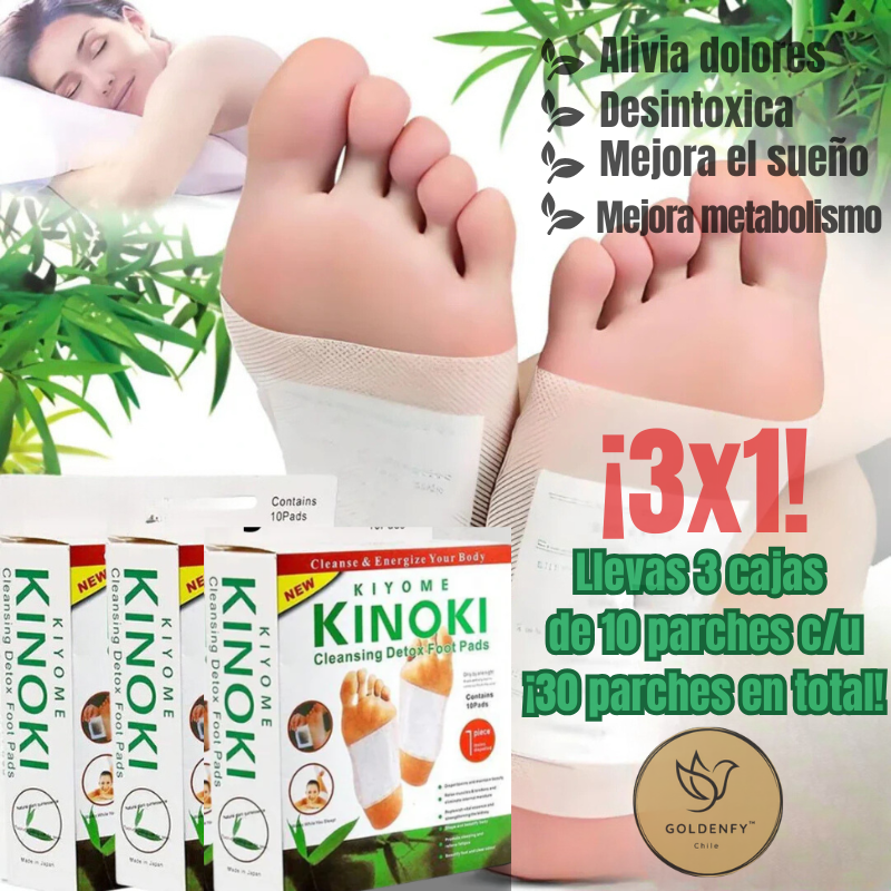 Parches Kinokis - Alivia Dolores y Desintoxica (30 pares)