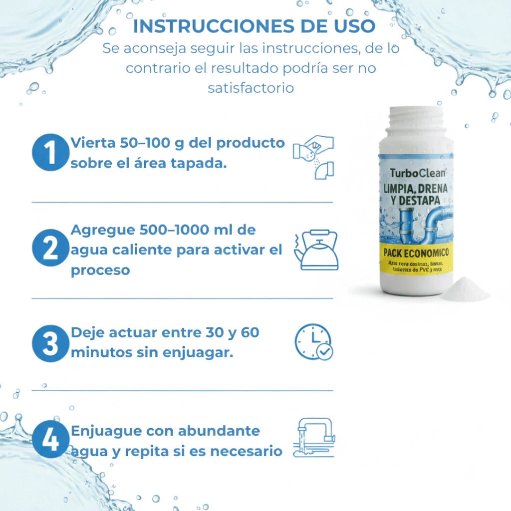 3x1 ¡Mega Promo! Súper Destapador de Cañerías Wild Tornado™ - Destapa absolutamente TODO
