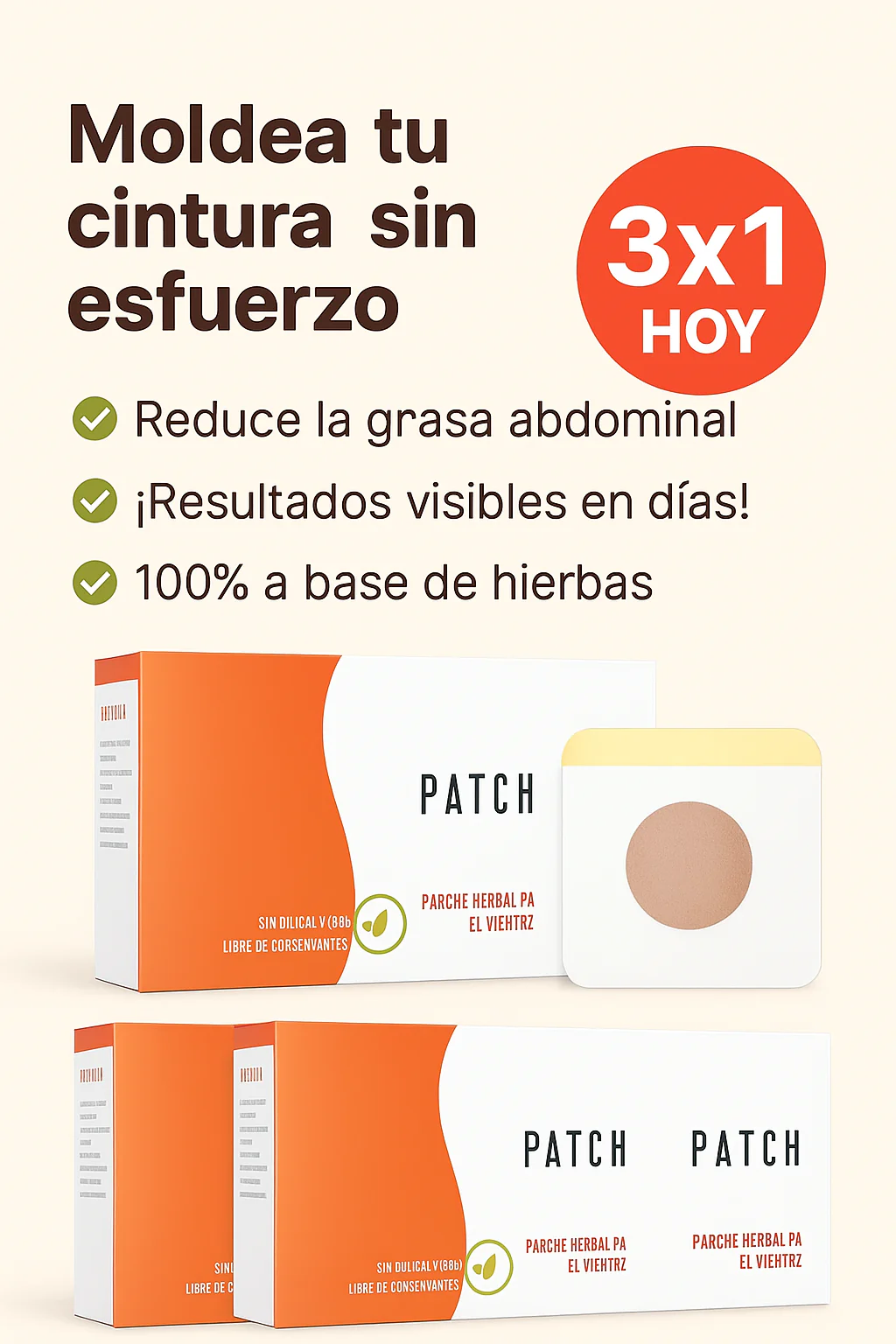 🔥 Pack Slim Parch 3x1 ( 90 unidades) – Adelgazante + Anti Ansiedad